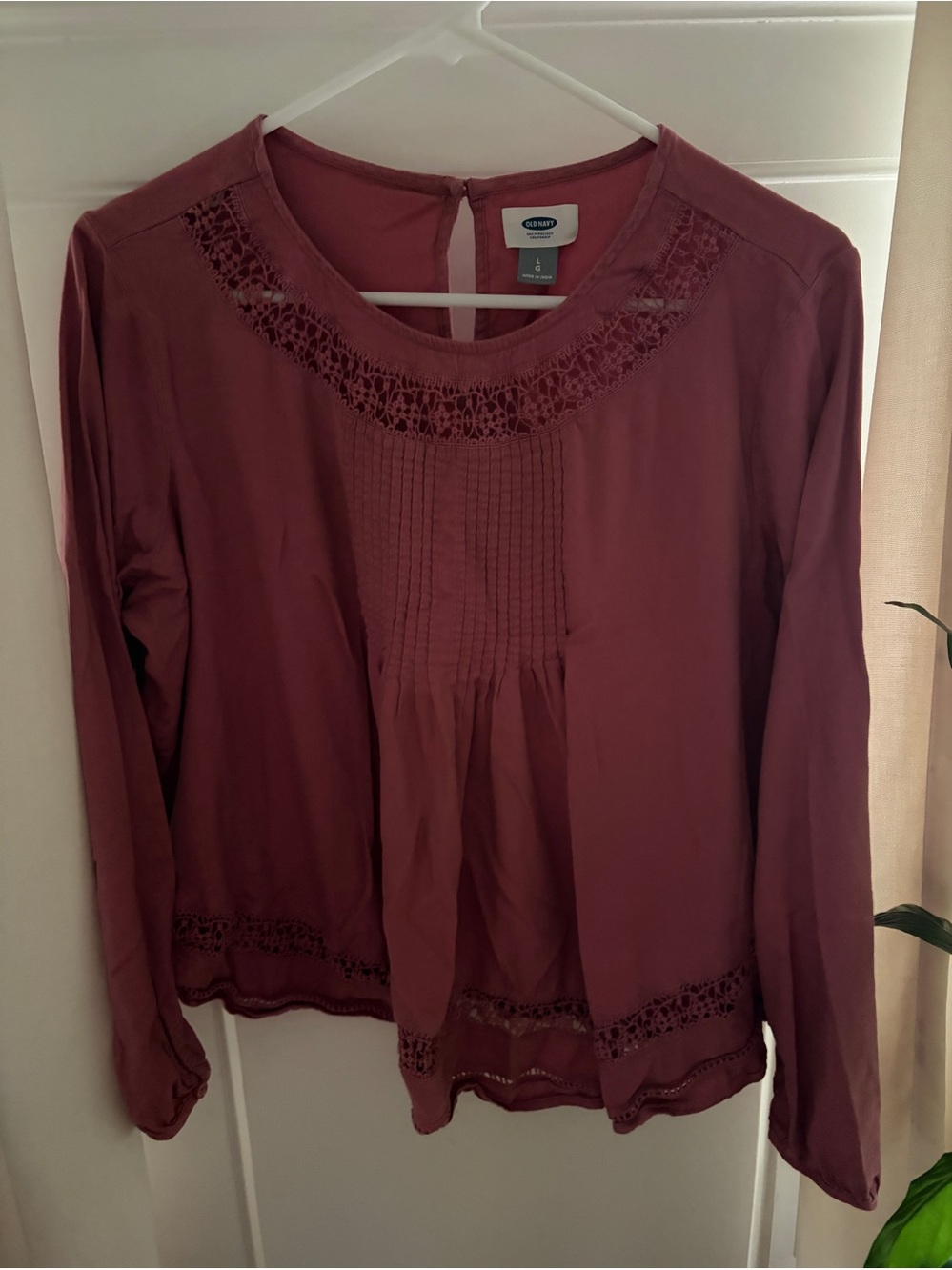 Old Navy Pink Blouse Size L